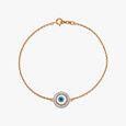 Delicate Evil Eye Diamond Bracelet 2