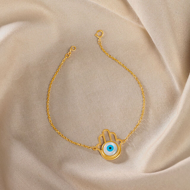 Protective Evil Eye and Hamsa Hand Bracelet 