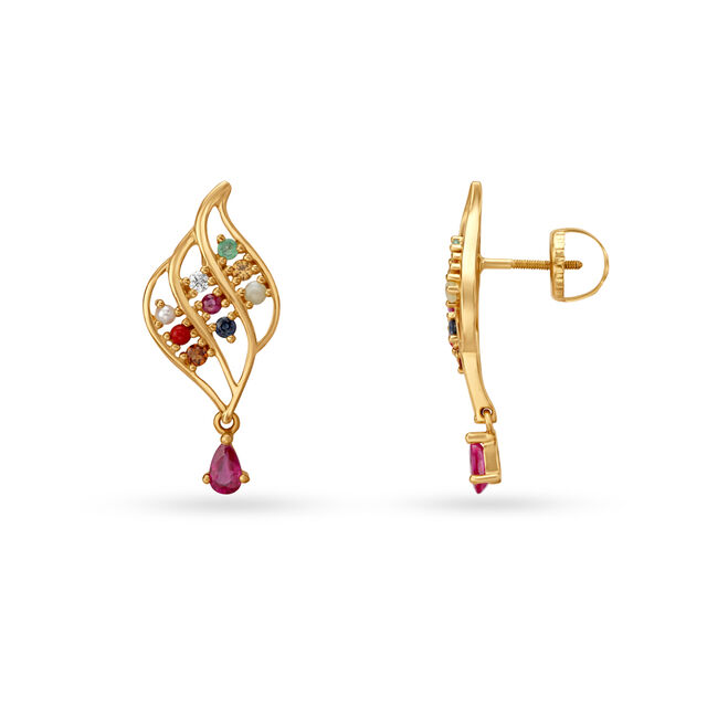 Navaratnam Diamond Drop Earrings 2