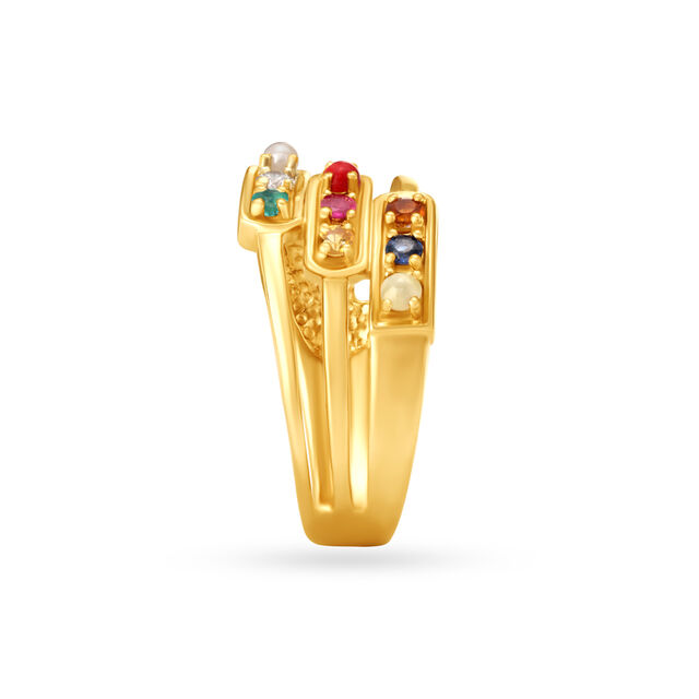 Vibrant Navaratnam Finger Ring