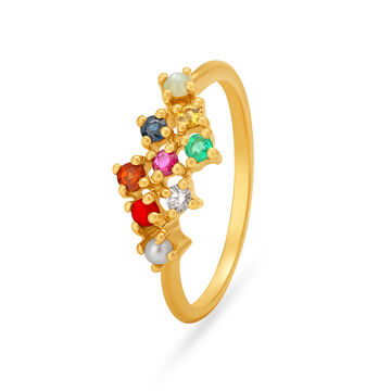 Radiant Geometric Finger Ring