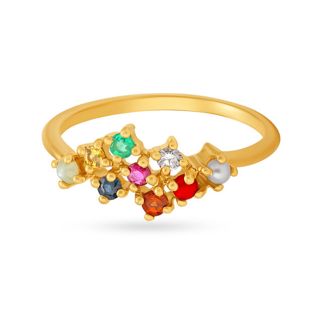 Radiant Geometric Finger Ring