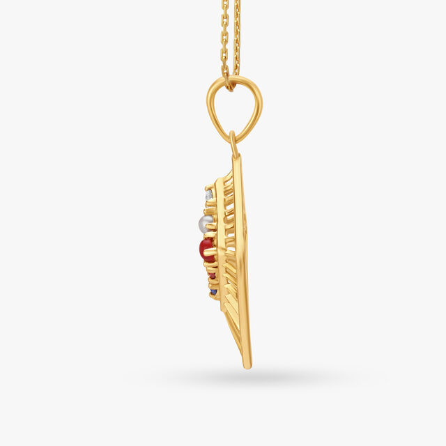 Auspicious Navaratna Pendant 2