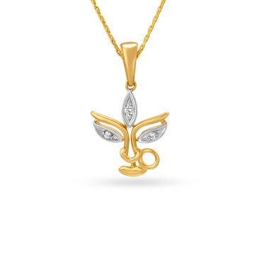 Durga Outline Diamond Pendant