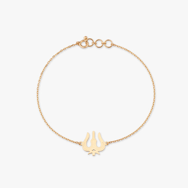 Trishul Shield Gold Bracelet