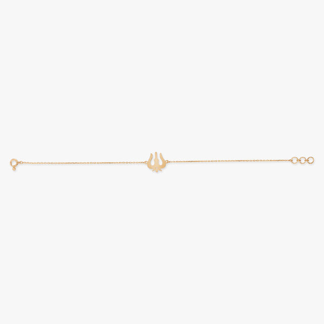 Trishul Shield Gold Bracelet