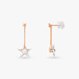 Shooting Star Gold Drop Earrings 2