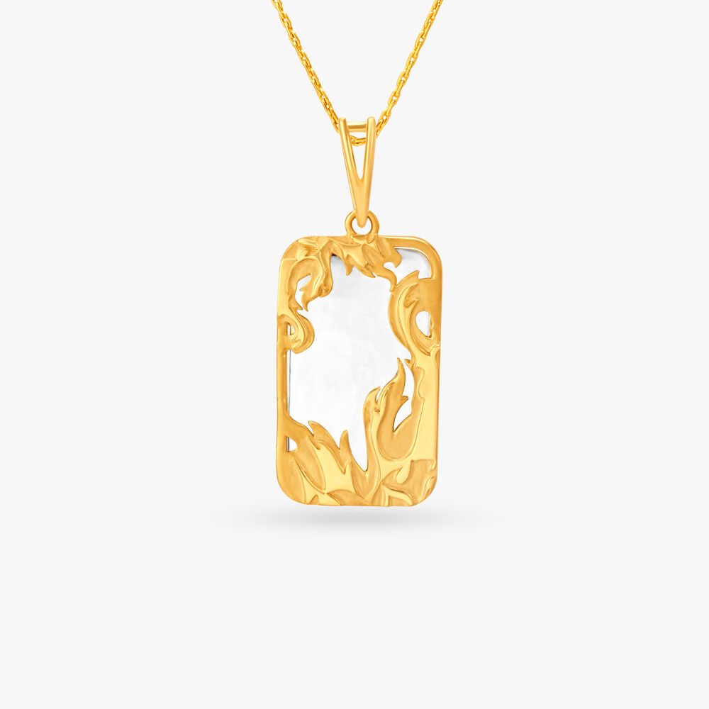 Gold pendant for mens tanishq price sale