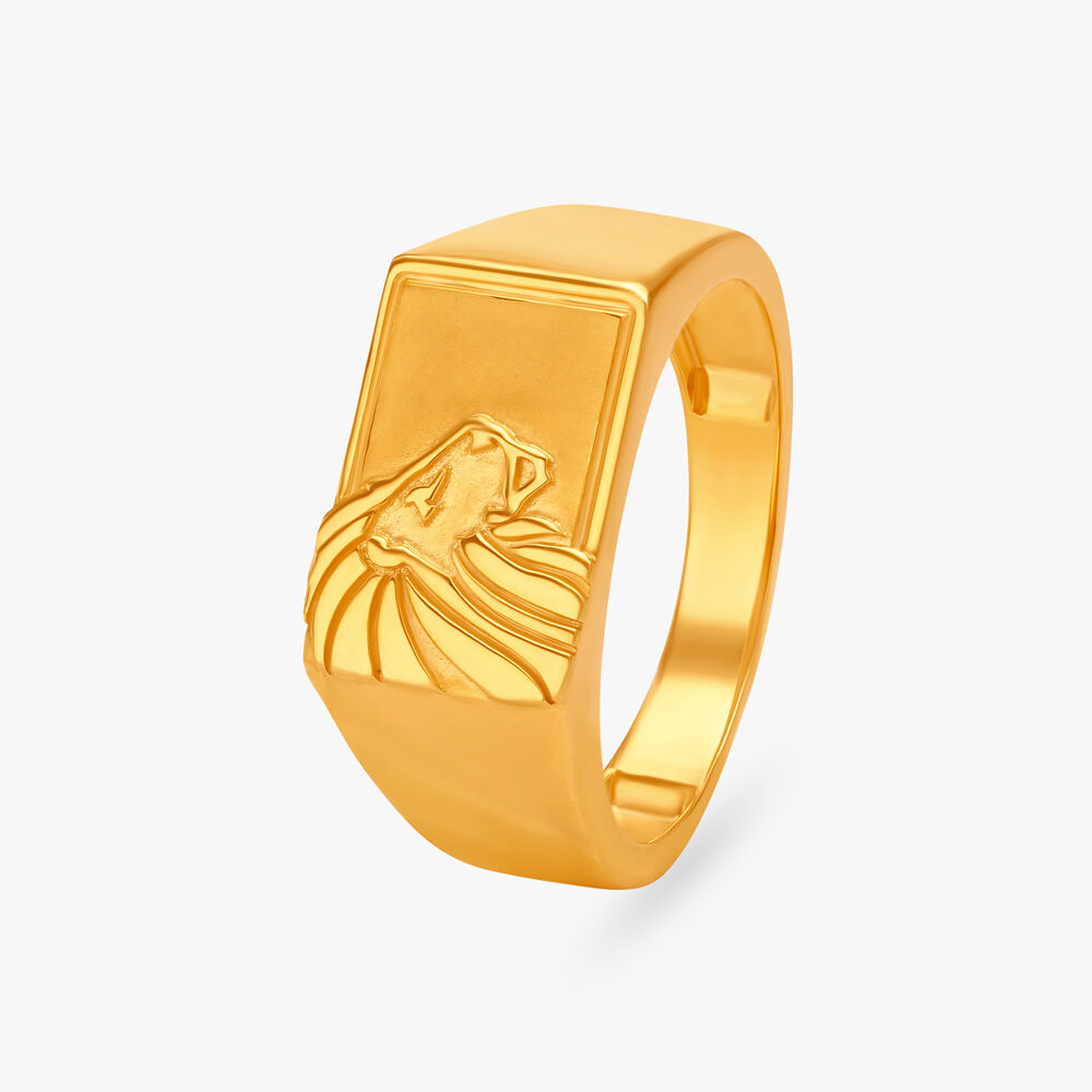 Leo mens ring top