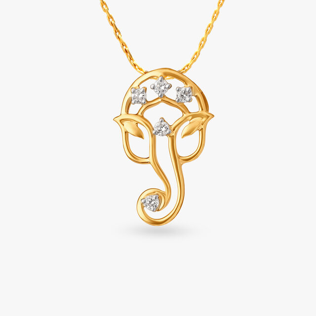 Ganapati Diamond Pendant 
