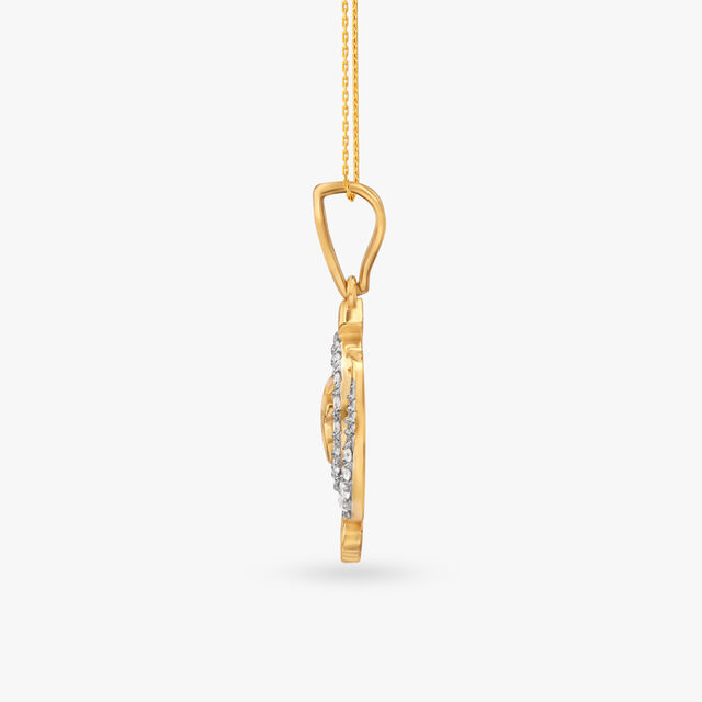 Sacred Statement Ik Onkar Diamond Pendant 2