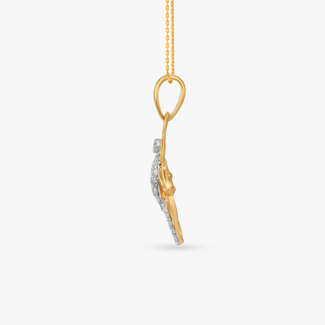 Om Ganesh Diamond Pendant 2