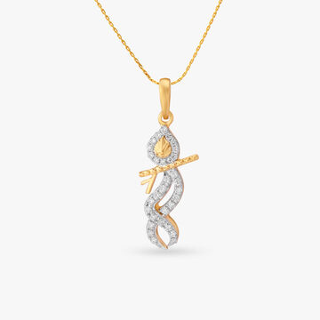 Shri Krishna Diamond Pendant