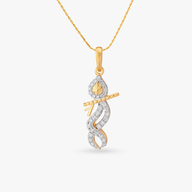 Shri Krishna Diamond Pendant 
