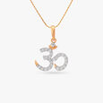 Shri Om Diamond  Pendant 