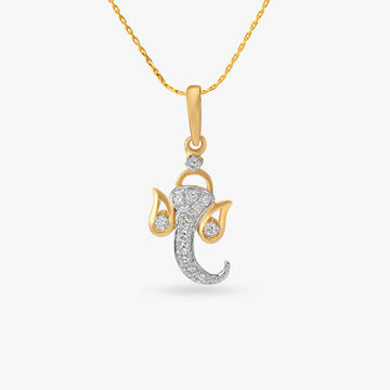 Jai Ganesh Diamond Pendant