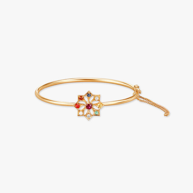 Navaratna Charm Diamond Bangle 