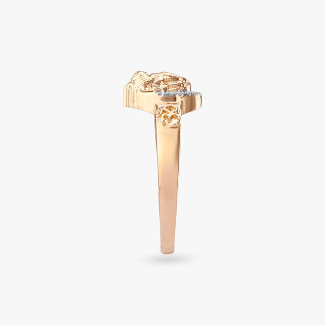 Ganesha Glow Diamond Ring for Men
