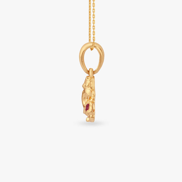 Celestial Ganesha Gold Pendant 2