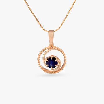 Orbit Swirl Gold Pendant
