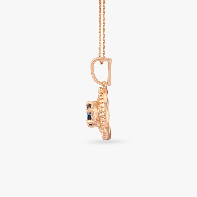Orbit Swirl Gold Pendant 2