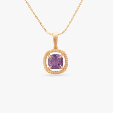 Velvet Glow Gold Pendant