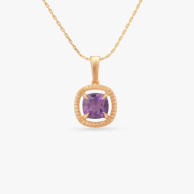 Velvet Glow Gold Pendant 