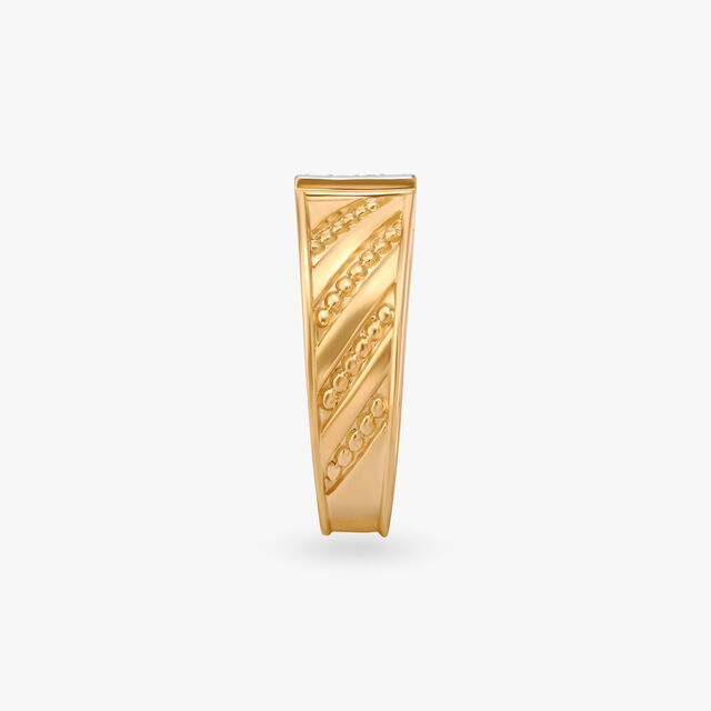 Elegantly Edgy Diamond Ring For Men