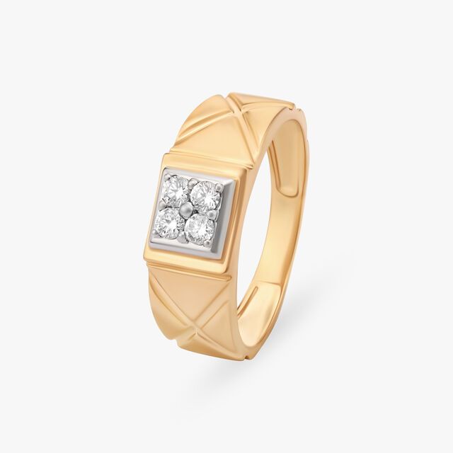 Glamourous Dazzle Finger Ring For Men
