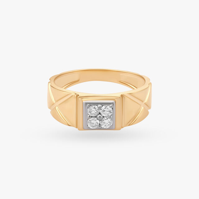 Glamourous Dazzle Finger Ring For Men