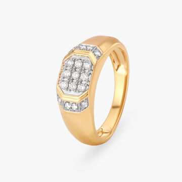 Bold Diamond Finger Ring for Men