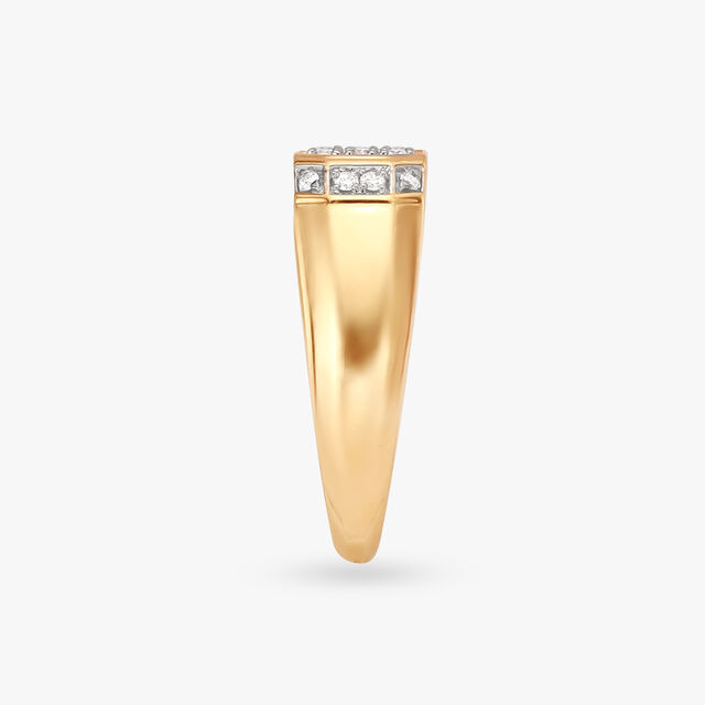 Bold Diamond Finger Ring for Men