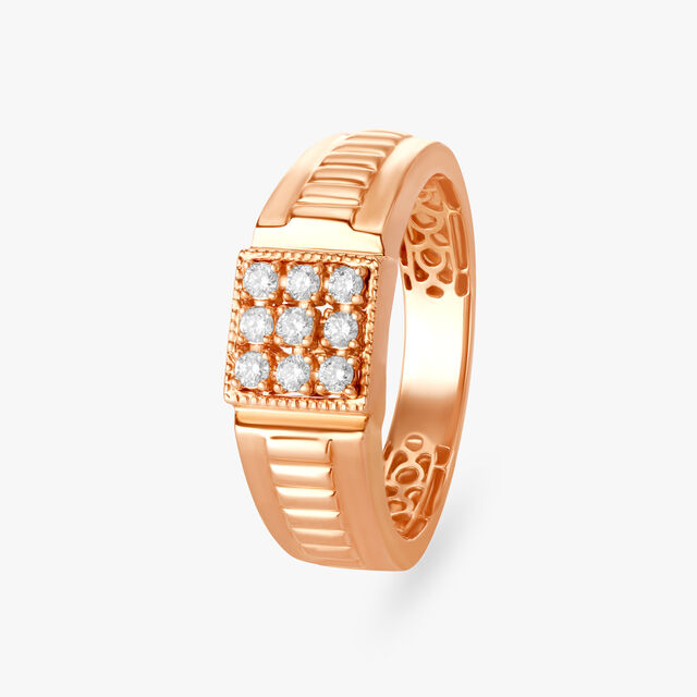 Bold Square Diamond Ring 3