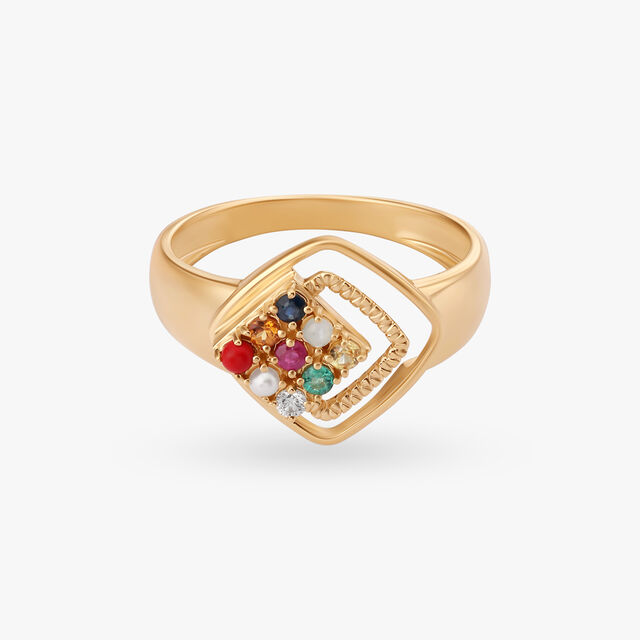 Modern Charm Navaratna Ring For Men