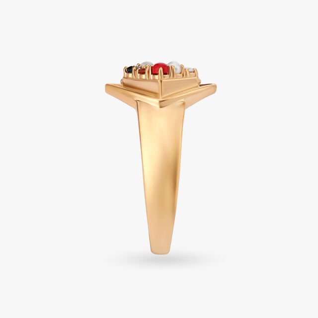 Modern Charm Navaratna Ring For Men