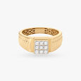 Lustrous Cluster Diamond Finger Ring 2