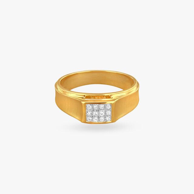 Bold Brilliance Diamond Finger Ring for Men