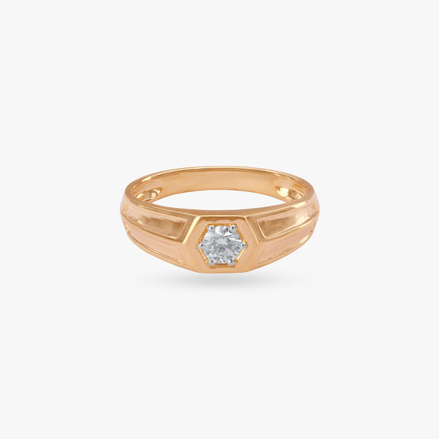 Hexa Bold Diamond Ring for men 2