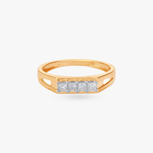 Prism Row Diamond Ring for Men