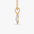 Budding Bloom Diamond Pendant and Earrings set for Kids 3