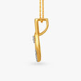 Unlock Charm Diamond Pendant and Earrings Set 3