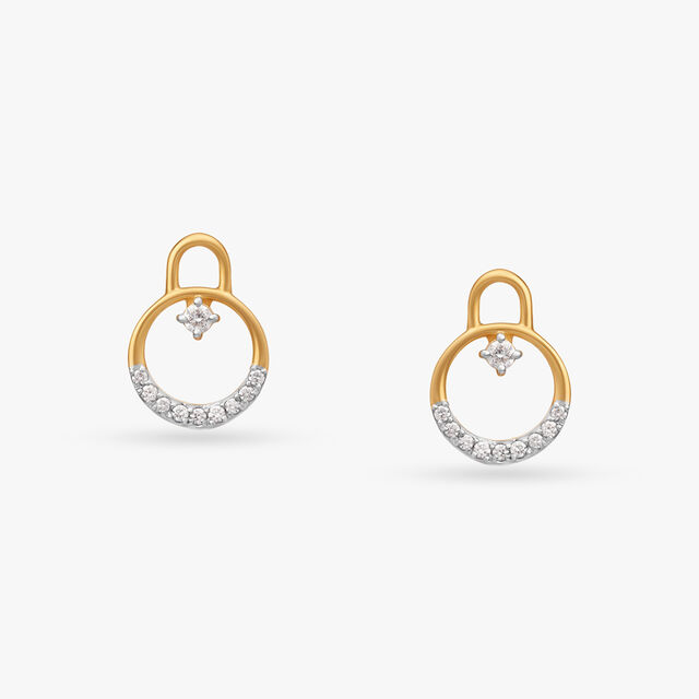 Twinkling Elegance Diamond Stud Earrings 