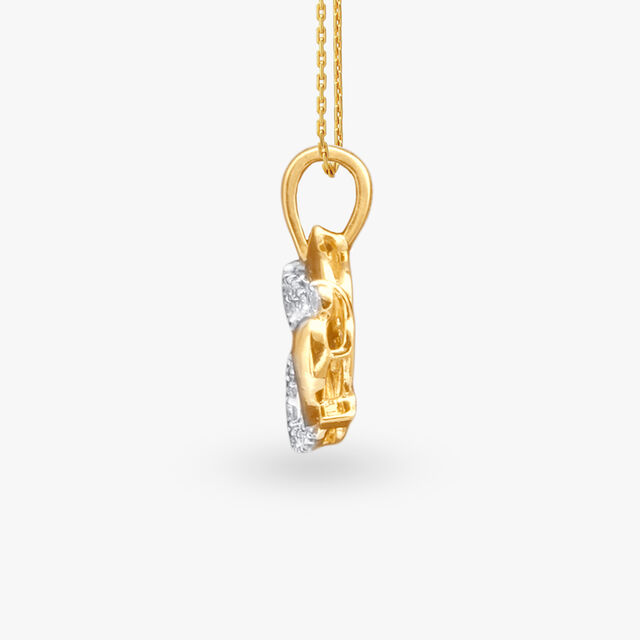 Butterfly Dreams Diamond Pendant and Earrings set for Kids 3