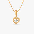 Adorable Heart Diamond Pendant For Kids 