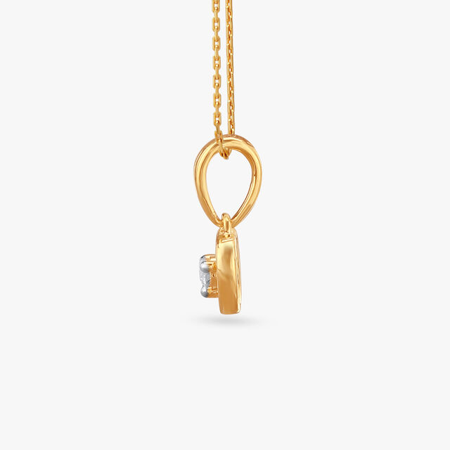 Adorable Heart Diamond Pendant For Kids 2