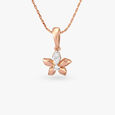 Twinkling Flower Diamond Pendant for Kids 