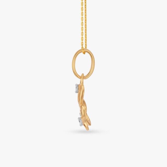 Blooming Floral Diamond Pendant for Kids 2