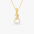 Teddy Bear Diamond Pendant for Kids 