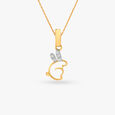 Elegant Bunny Diamond Pendant for Kids 