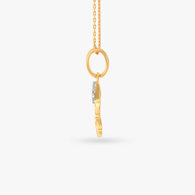 Elegant Bunny Diamond Pendant for Kids 2